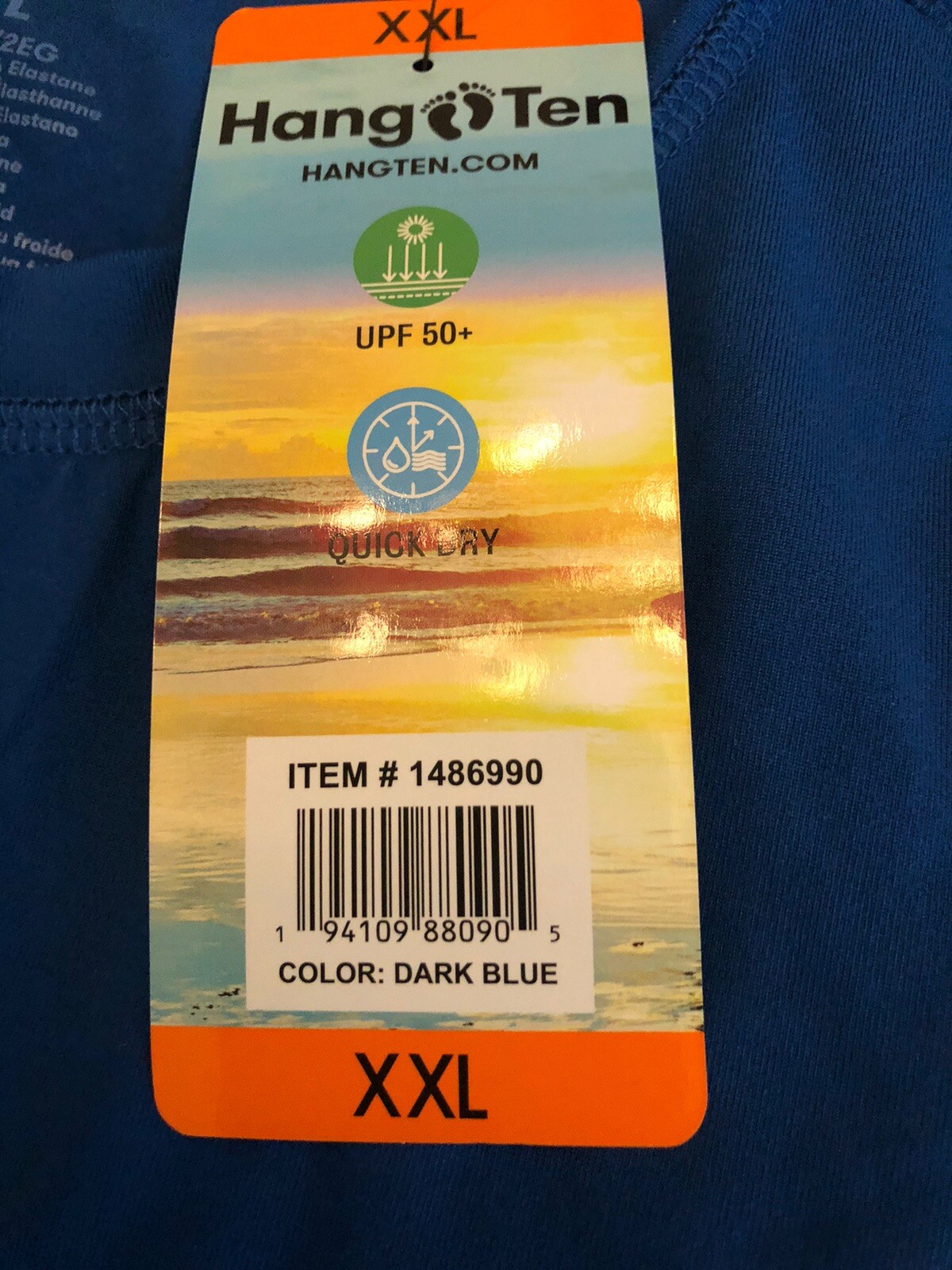 HANG TEN RASH GUARD SHIRTS XXL IN GREY, BLACK & BLUE SOLD SEPARATELY
