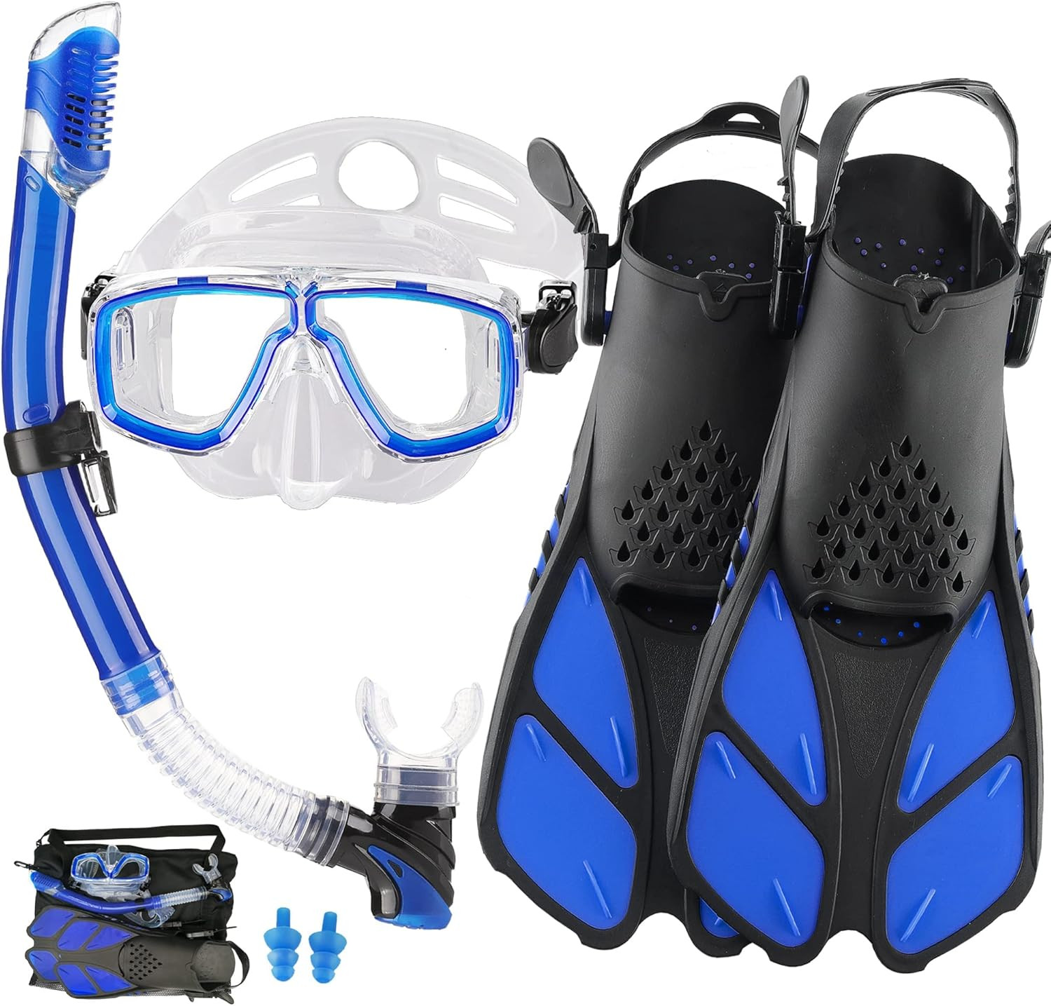 Snorkeling Gear for Adults with Fins Scuba Diving Gear Adult Professional Travel