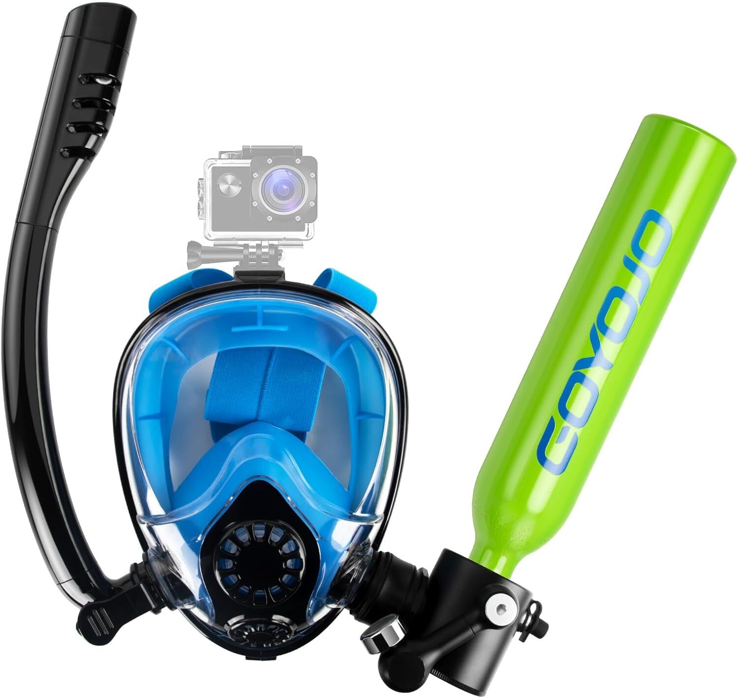 Mini 0.5L Scuba Diving Tank Oxygen Cylinder Underwater Breather & Snorkel Mask