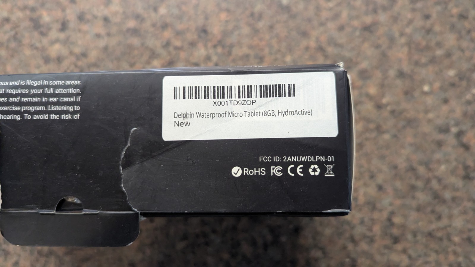 Waterproof Micro Tablet System by Underwater Audio UNTESTED AS/IS TURNS ON