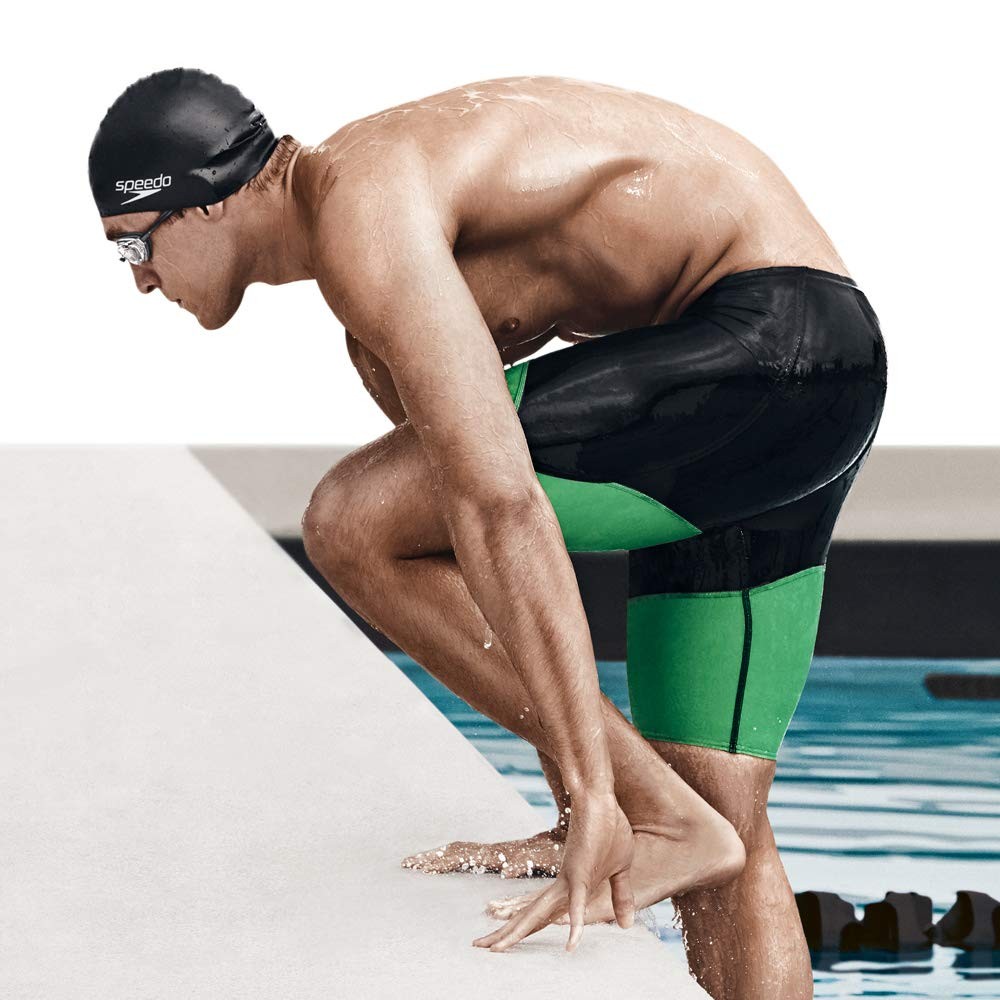 Speedo Unisex-Adult Swim Goggles Vanquisher 2.0 One Size, Clear