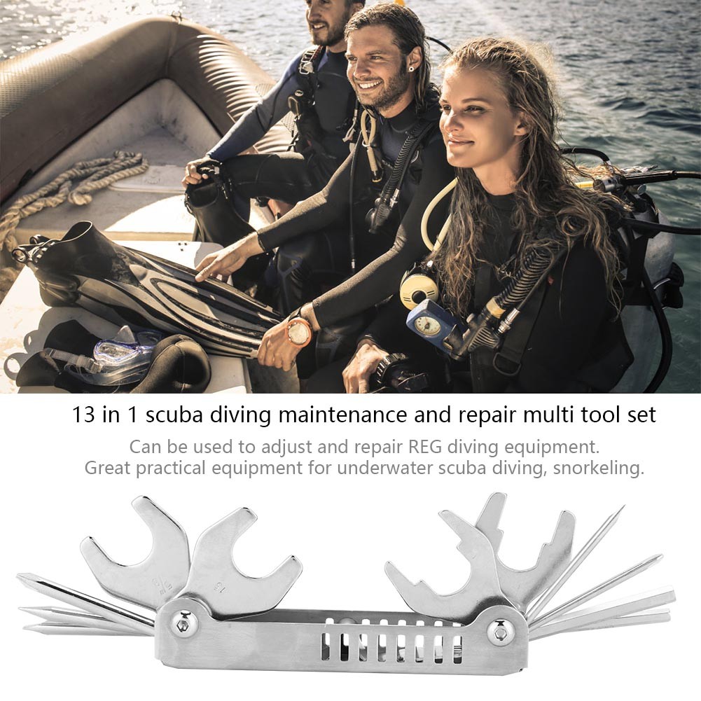 Keep Diving 8 In 1 Scuba Diving Diver Pick Valve Repair Multi Tool Set