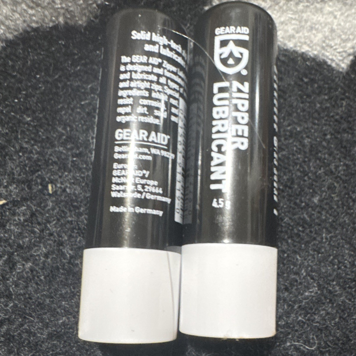 Gear Aid Zipper Lubricant Stick for Zippers, 4.5 g Each, 2-Pack