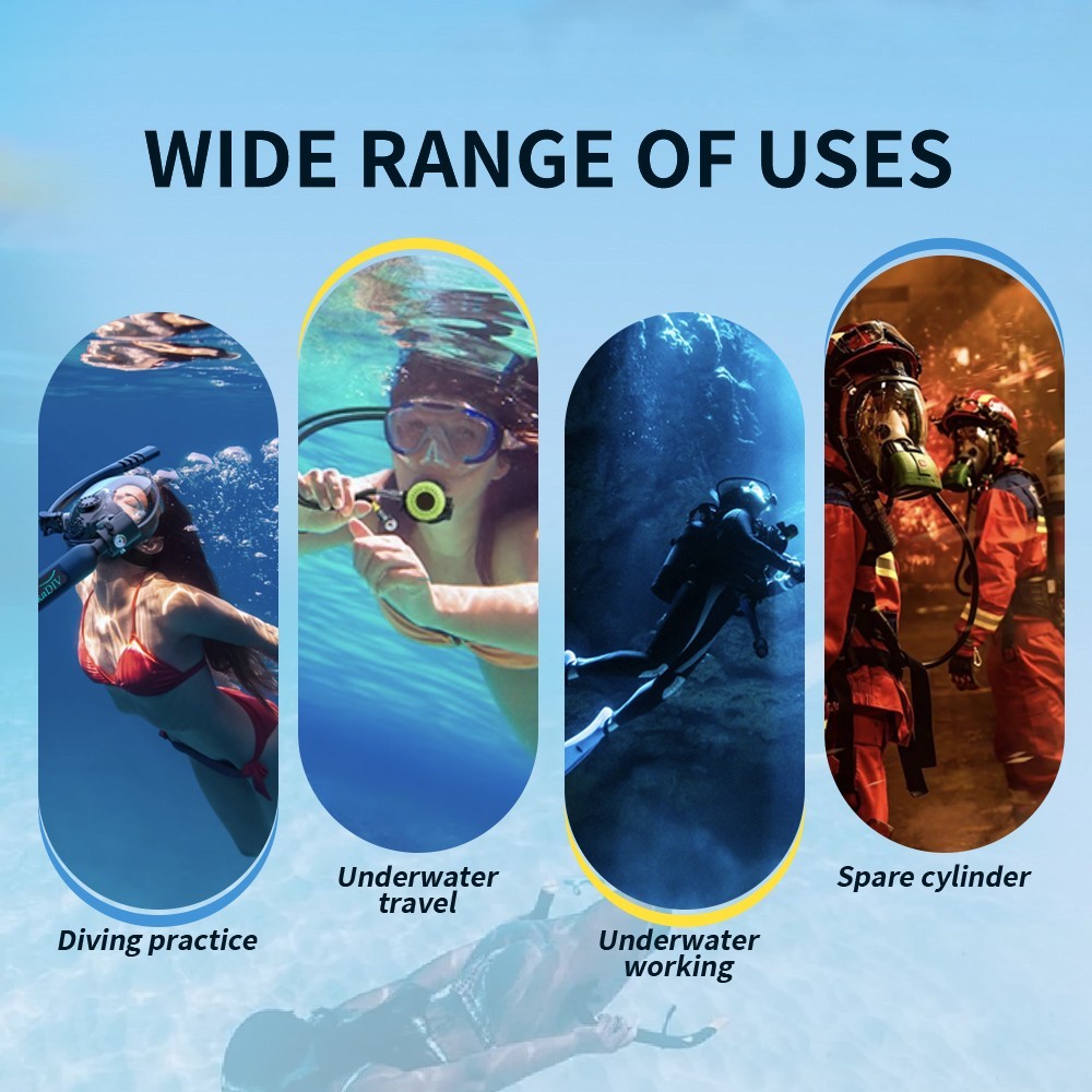 Scuba Tank Lung Tank Diving Tank,0.5L with Mask,6-10Min for Underwater Breathing