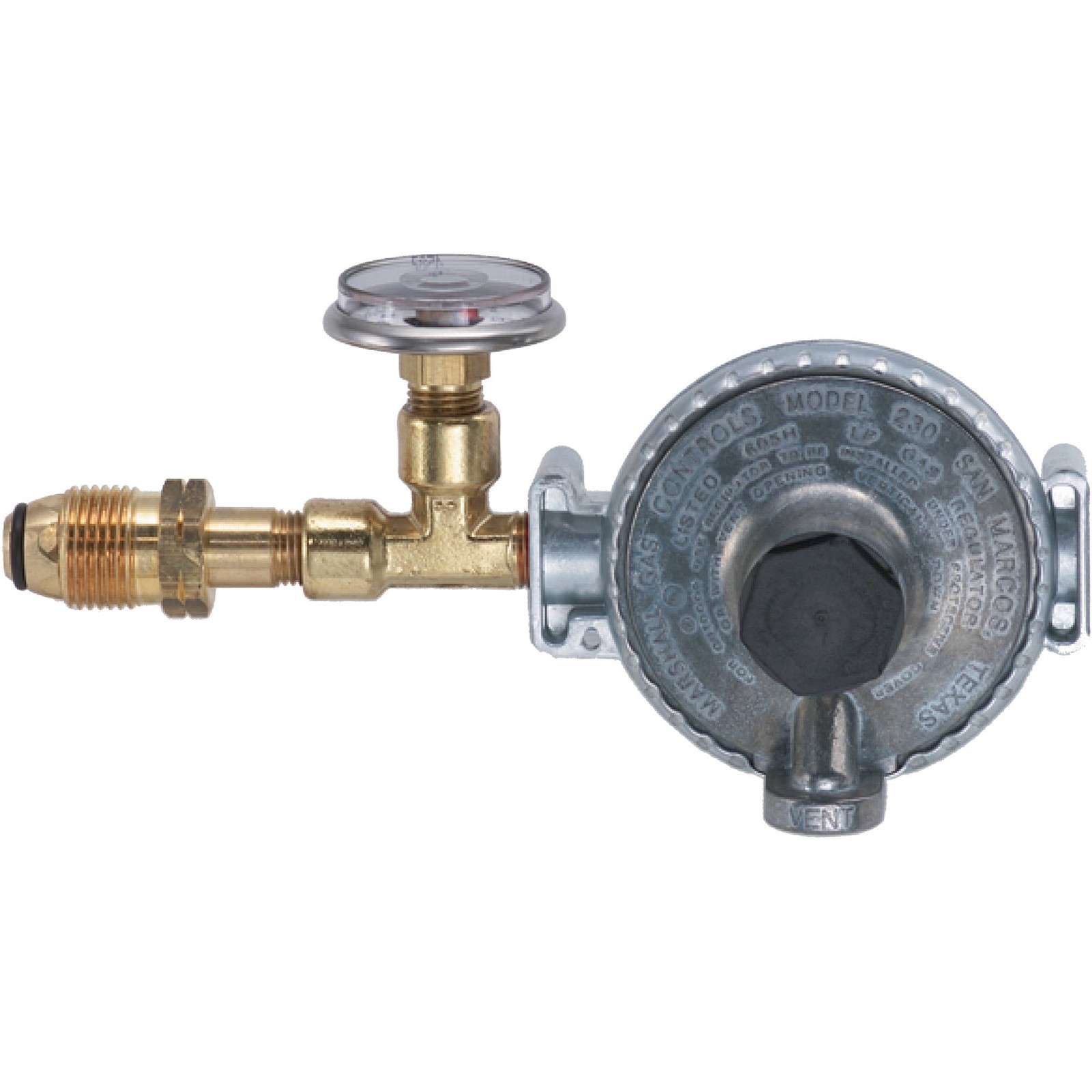 Trident Marine 1200-1411 Single Stage Regulator W/300 Psi Gauge W/tank Mount
