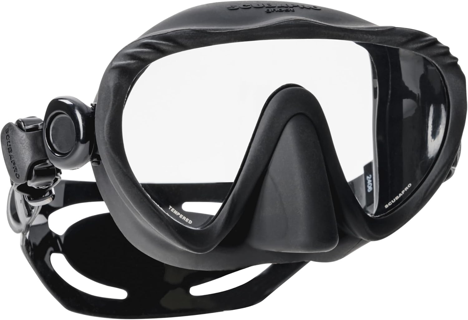 SCUBAPRO Ghost Scuba Dive Mask, Low-Volume Frameless Design W/Ultra Clear Single