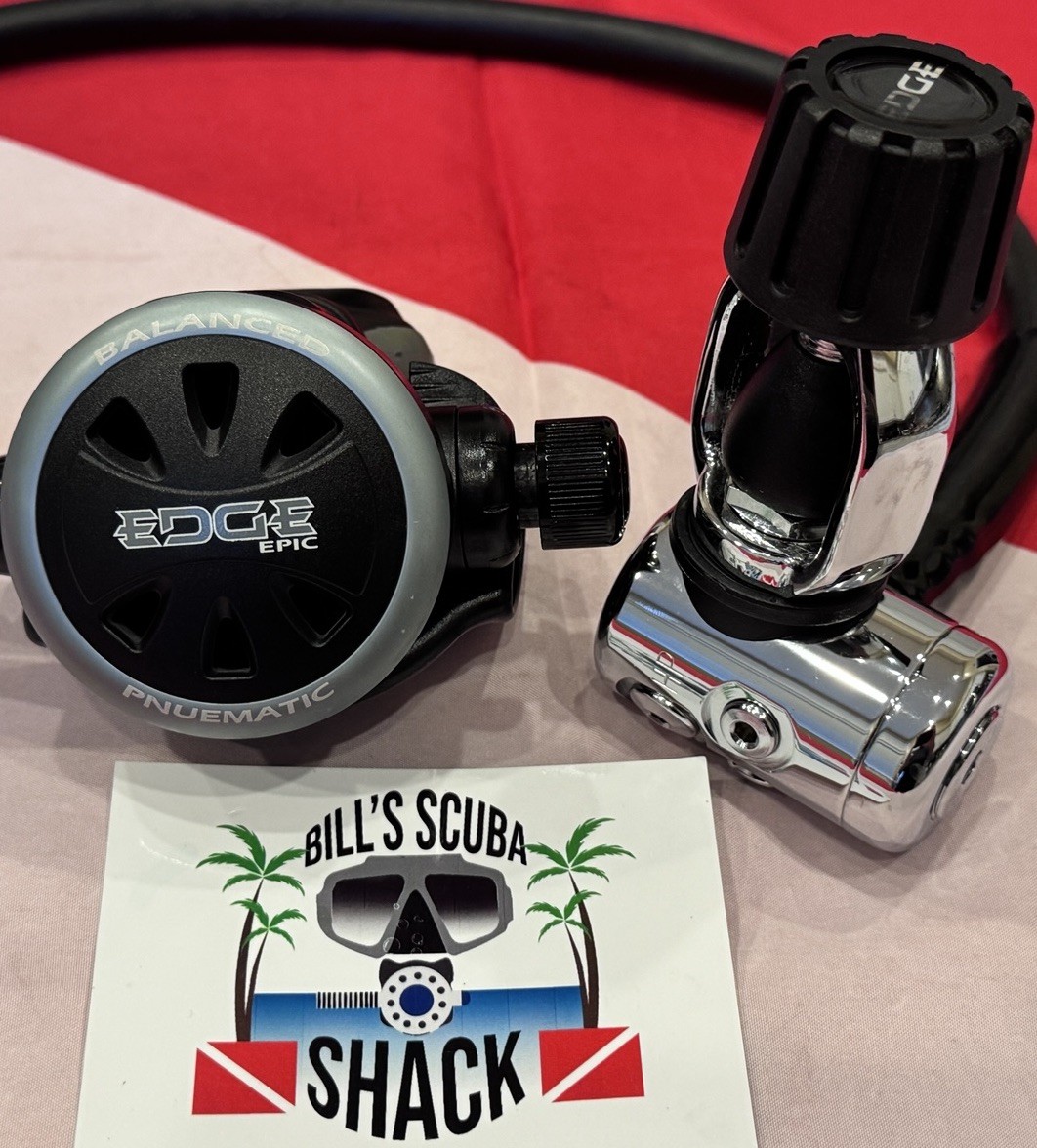 EDGE (HOG) EPIC PNEUMATIC SCUBA REGULATOR LOOKS LIKE NEVER WET !