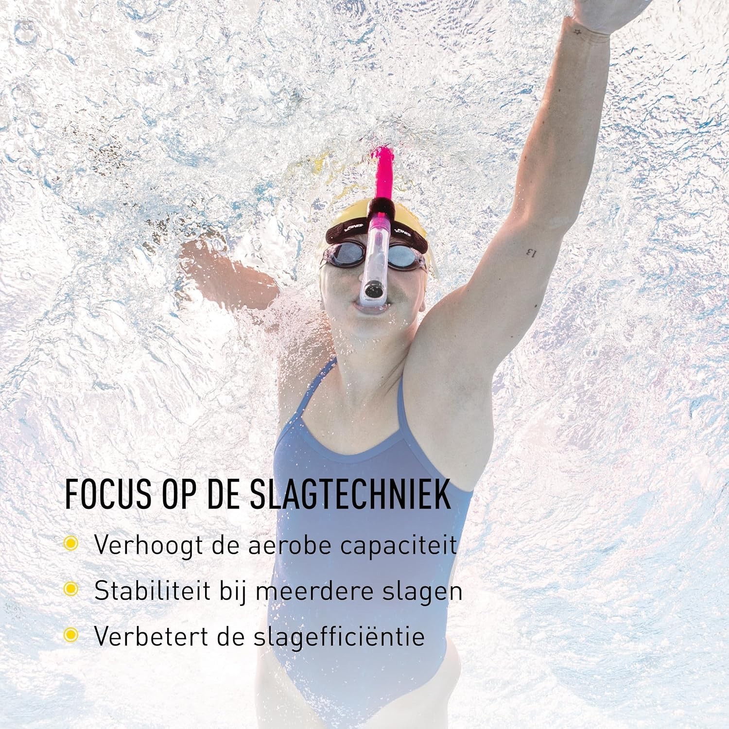 Adjustable Pink Snorkel for Swimmers – One-Way Purge Valve & Silicone Comfort