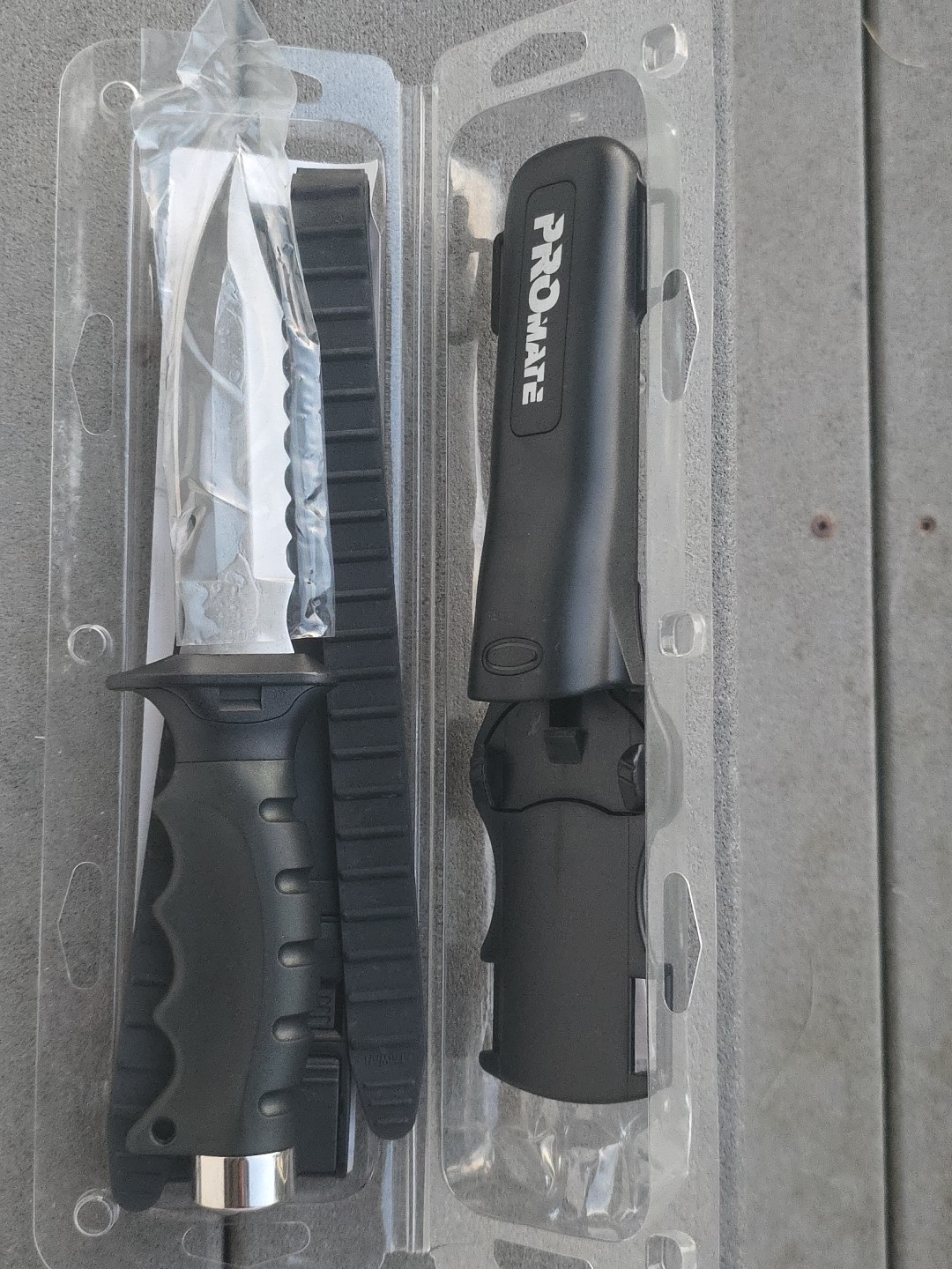 Promate Barracuda Stainless Steel Sharp Tip Scuba Dive Diving Snorkeling Knife