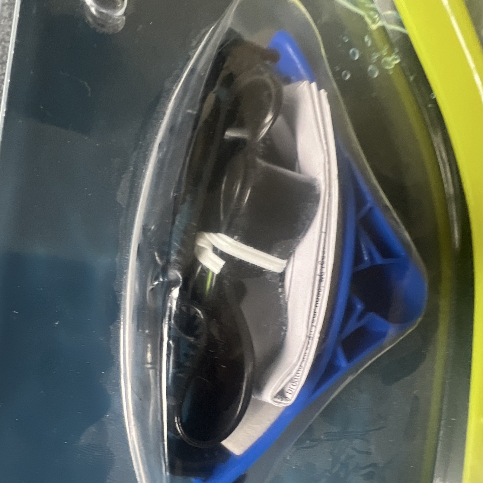 Speedo Bullet Head Snorkel Set w/ Mask, Yellow Snorkel, Blue/Black Mask