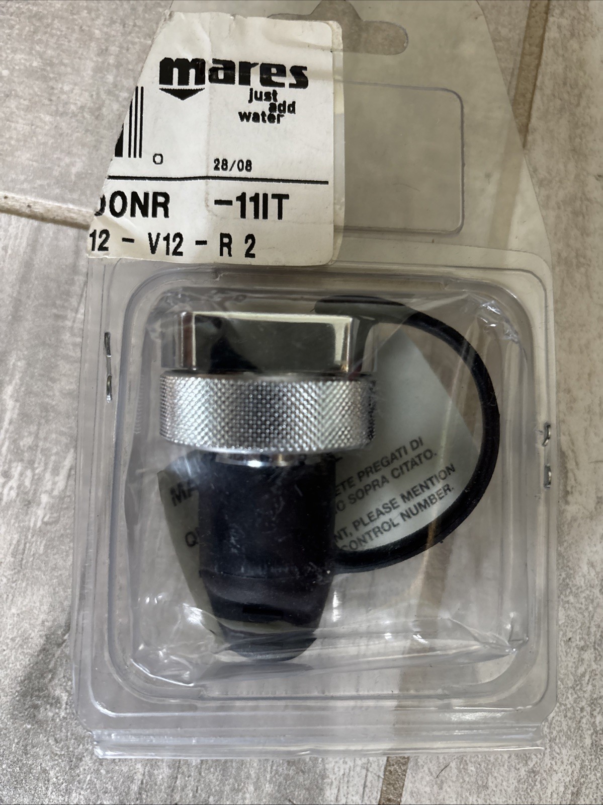 Mares 300 Bar DIN Connector 416804‑300NR | MR12 V12 R2 Regulator Conversion