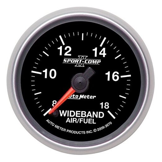 3670 Sport-Comp II 2-1/16″ Wideband Air/Fuel Ratio Analog Gauge
