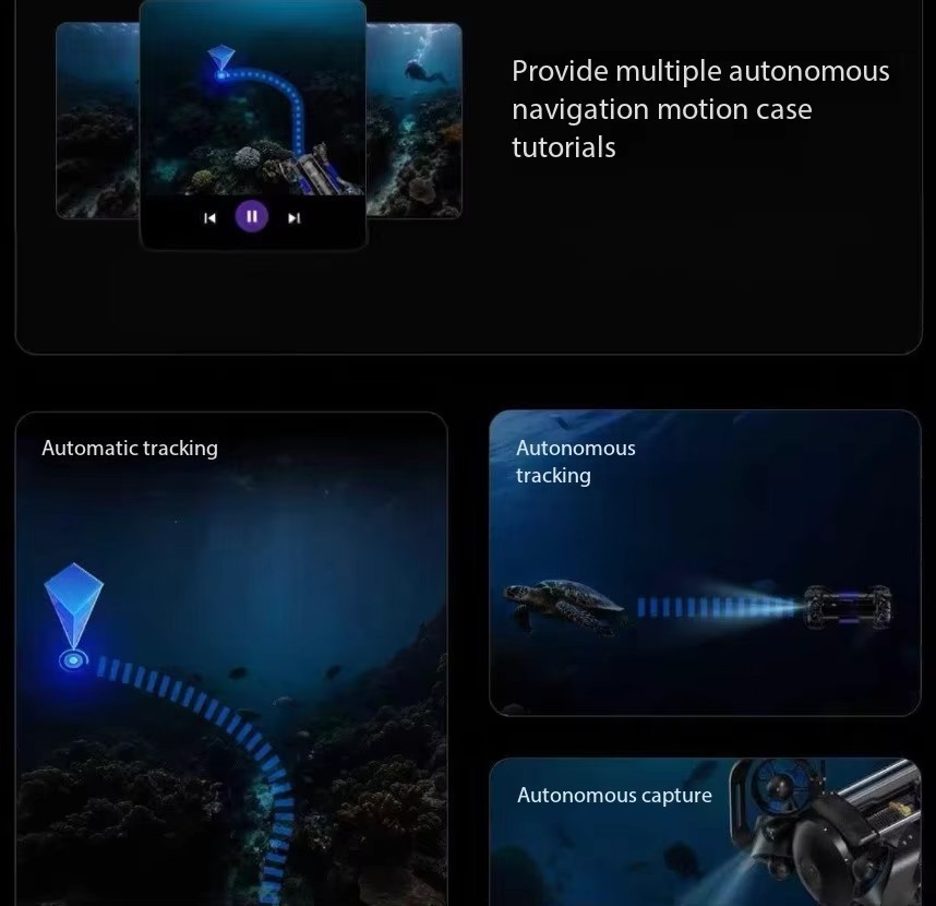 Underwater Drone with 4K Camera VR Control 100m Depth for Inspection & Shooting