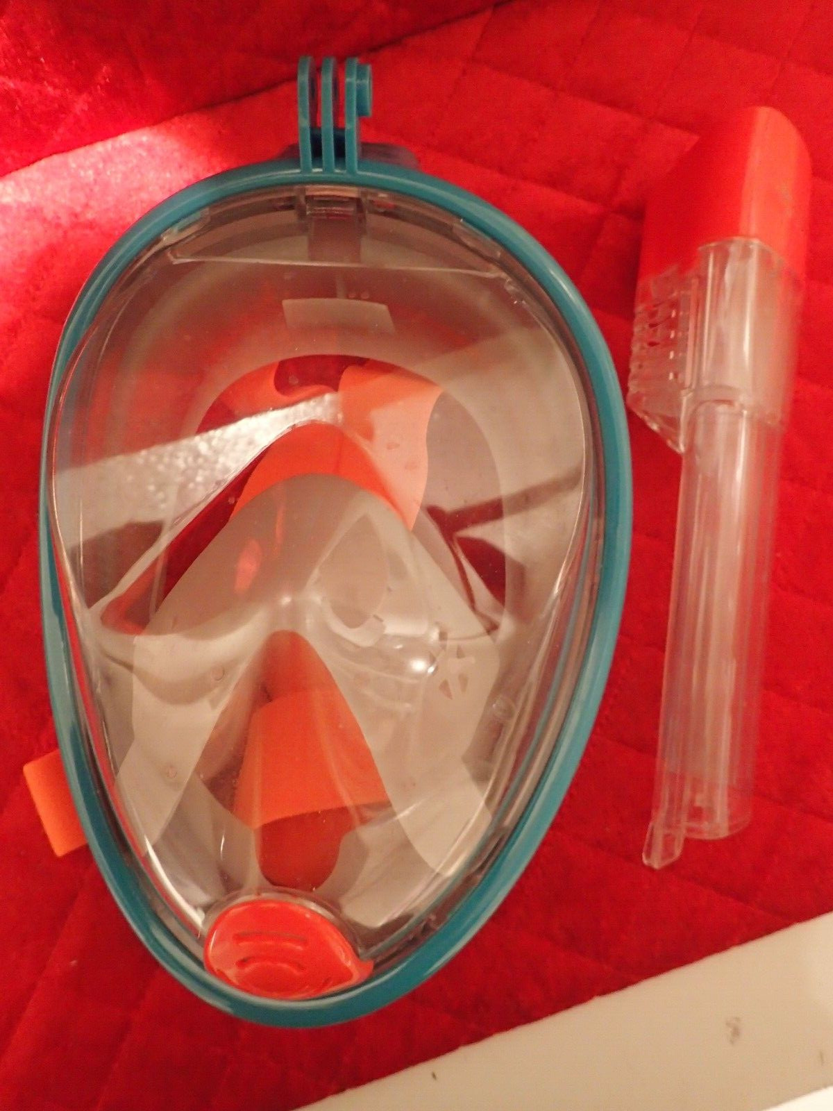 Ranersports 180° Full face Snorkel Mask For GoPro Large Viewing Size Adult L/XL
