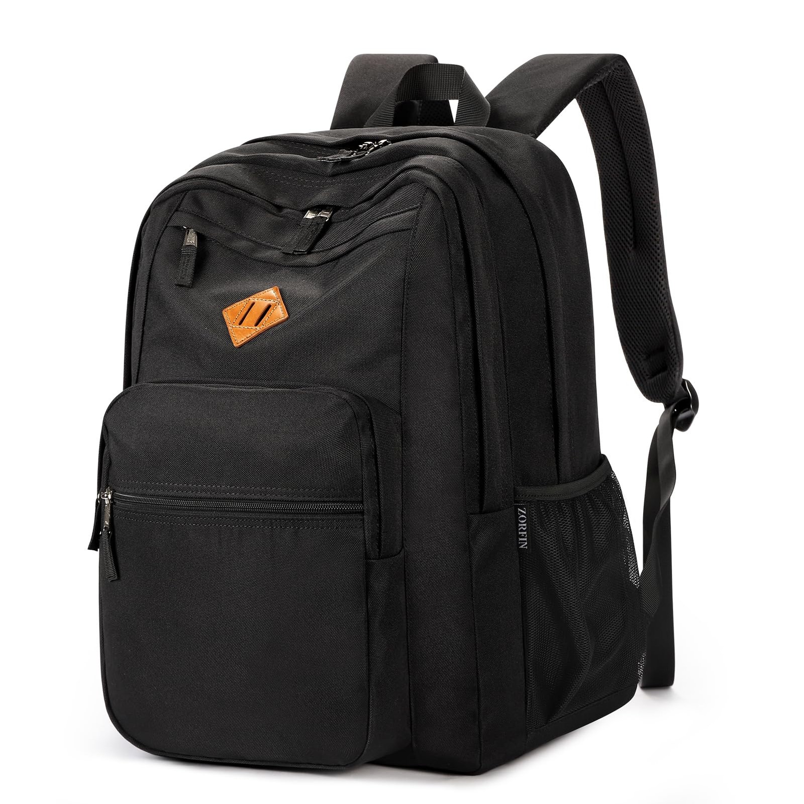 ZORFIN 26L Black Backpack for College, and Travel: Water 16.5 Inch,