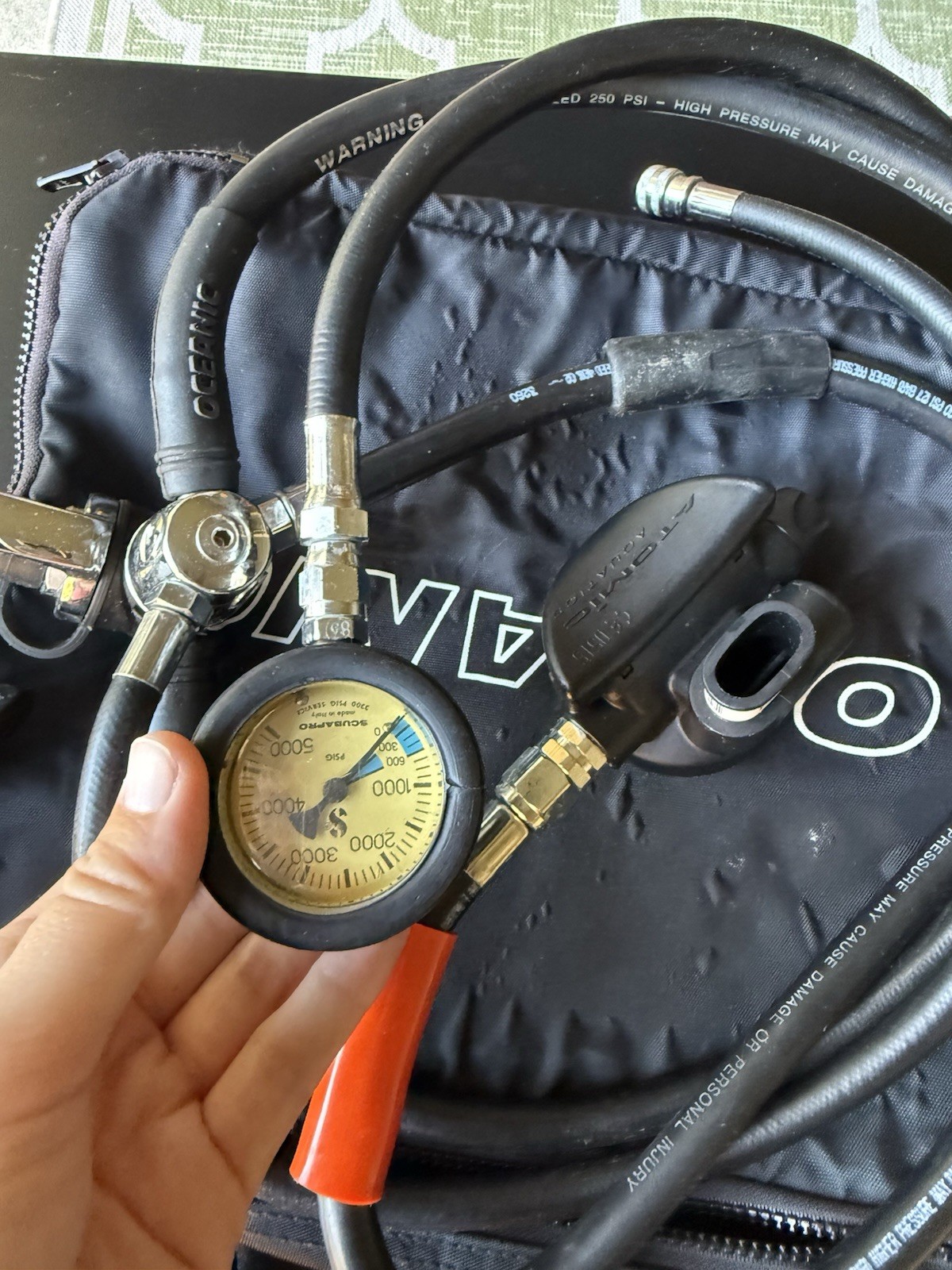 Atomic B2 Regulator Set w 1st Stage B2 2nd Stage Swivel & Scubapro SPG Read