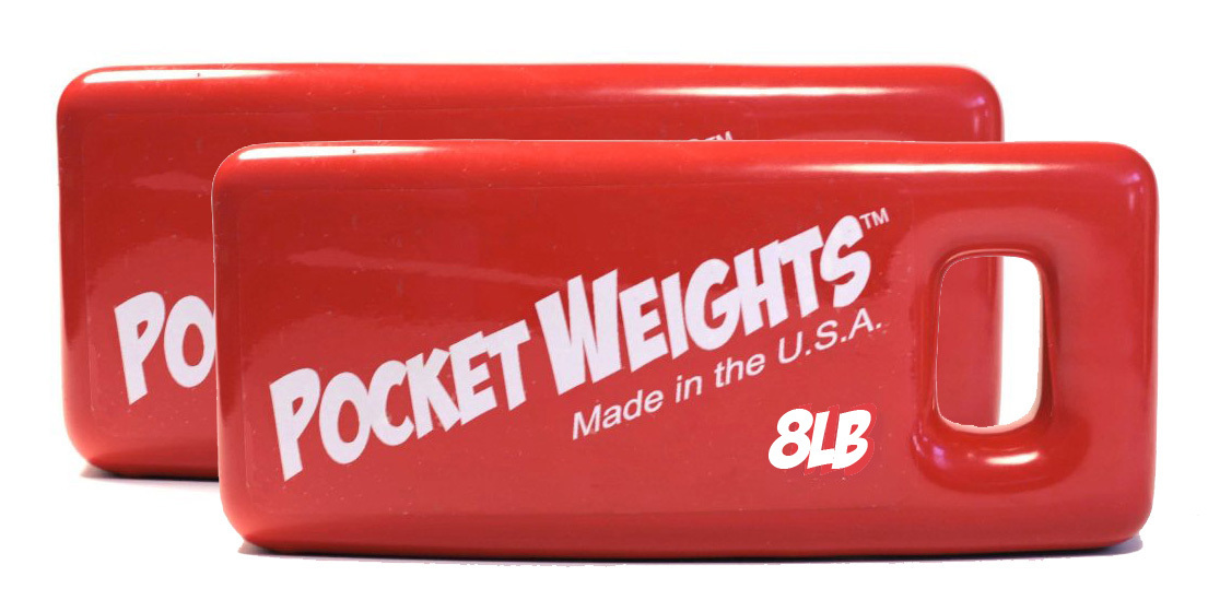 Pocket Weights Scuba Weights 16lb (2x8lb). Free USPS Priority Shipping.