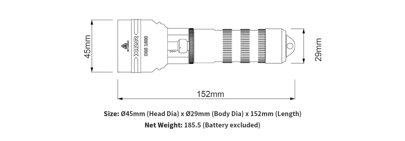 XTAR D06 1600 FULL SET (UPDATED 2023 MODEL) + EXTRA SPARE BATTERY + SLCN GREASE