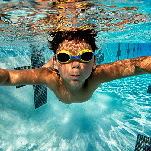 A3 Flex Youth Swim Goggles 3-10 | Leak-Free & Comfortable Kids Swim Purple/Pink