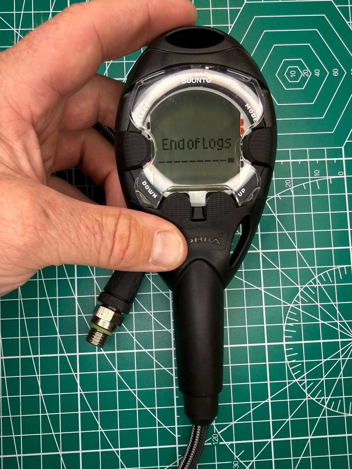 Suunto Cobra 3 Dive Computer w/ Miflex Hose- ZERO DIVES