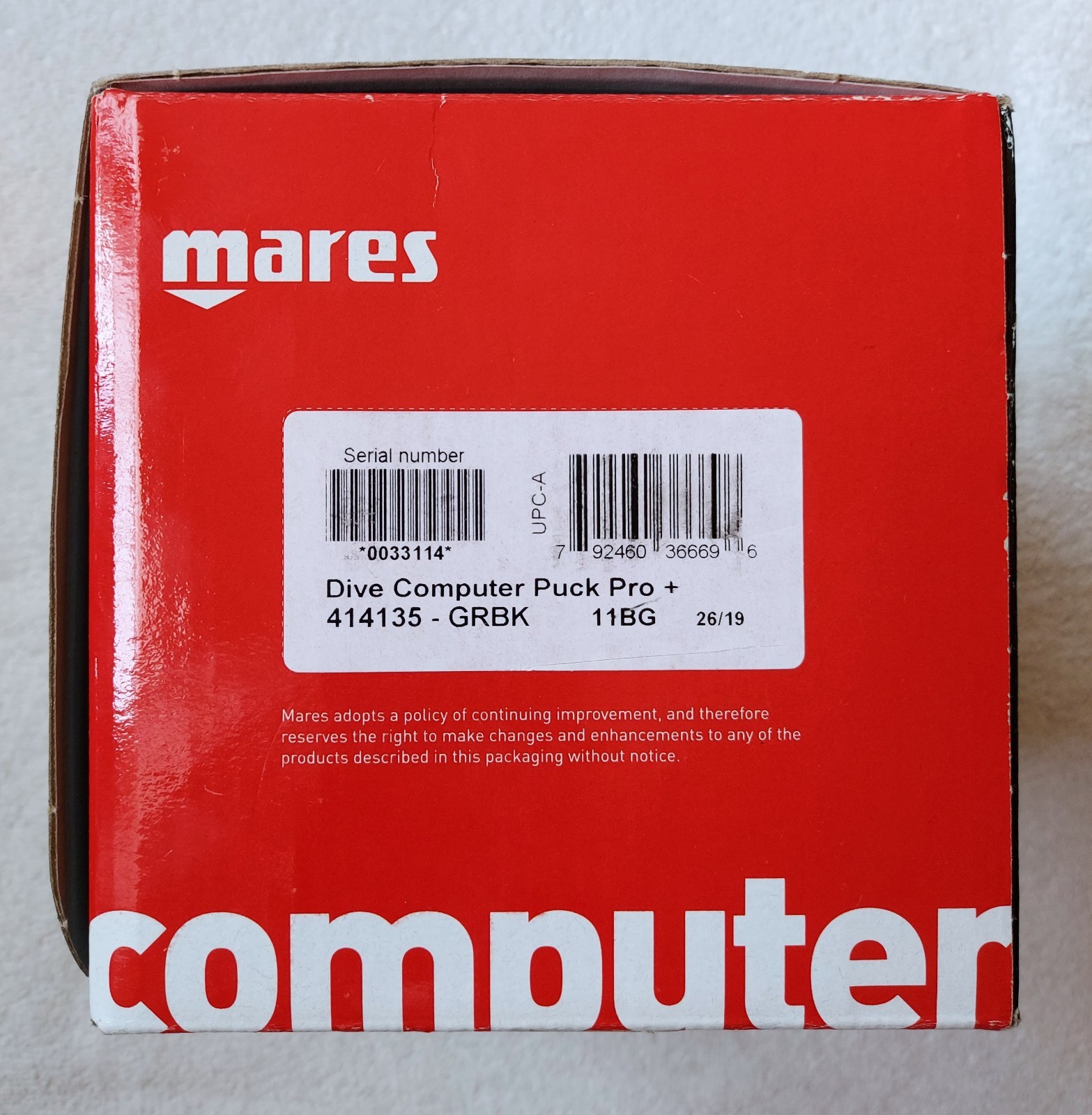 Mares Puck Pro + , model 414135 super clean with screen protector
