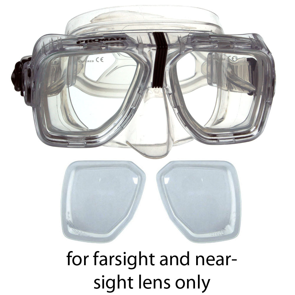 Promate MK245 Scope RX Prescription Optical Scuba Dive Snorkeling Mask Goggles