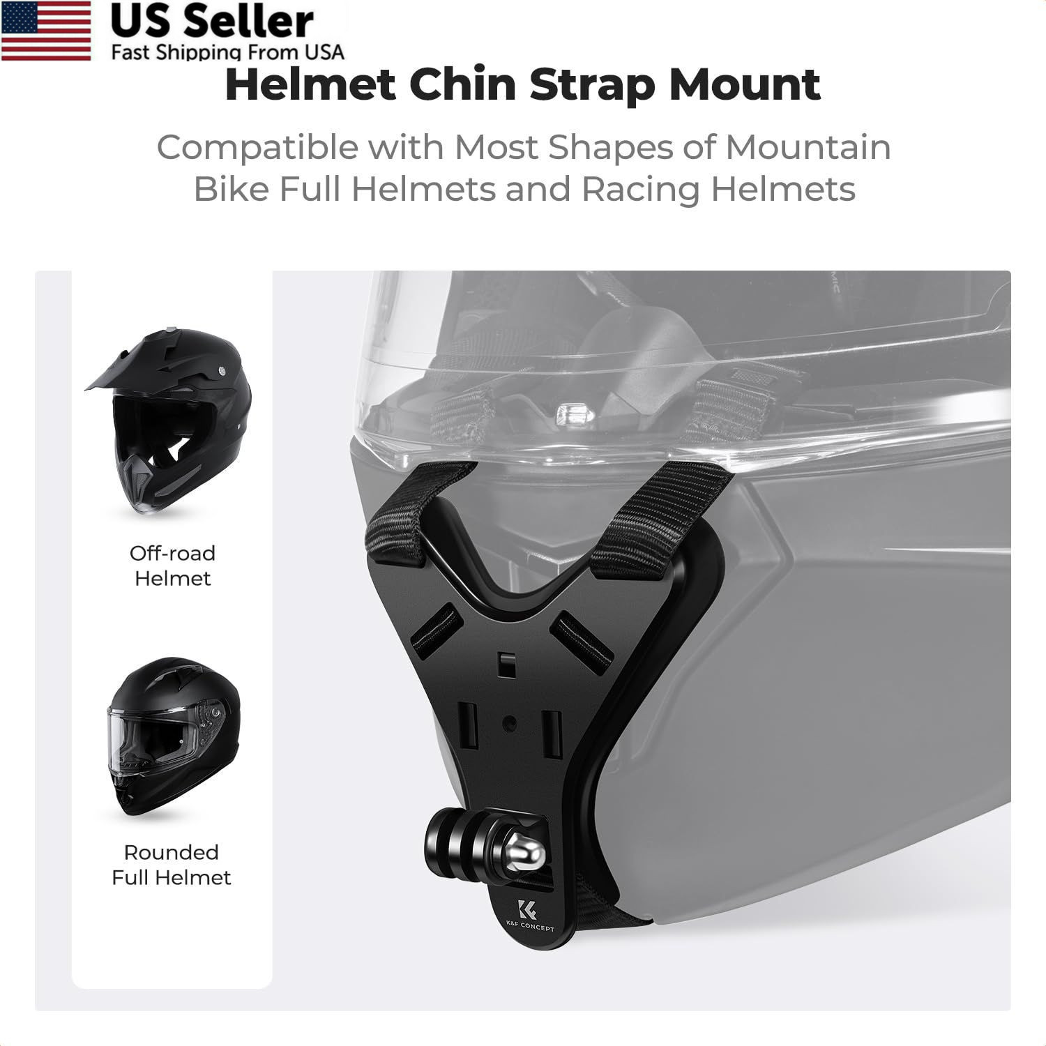 K&F CONCEPT Upgrade Action Camera Motorcycle Dirt Bike Helmet Chin Strap…
