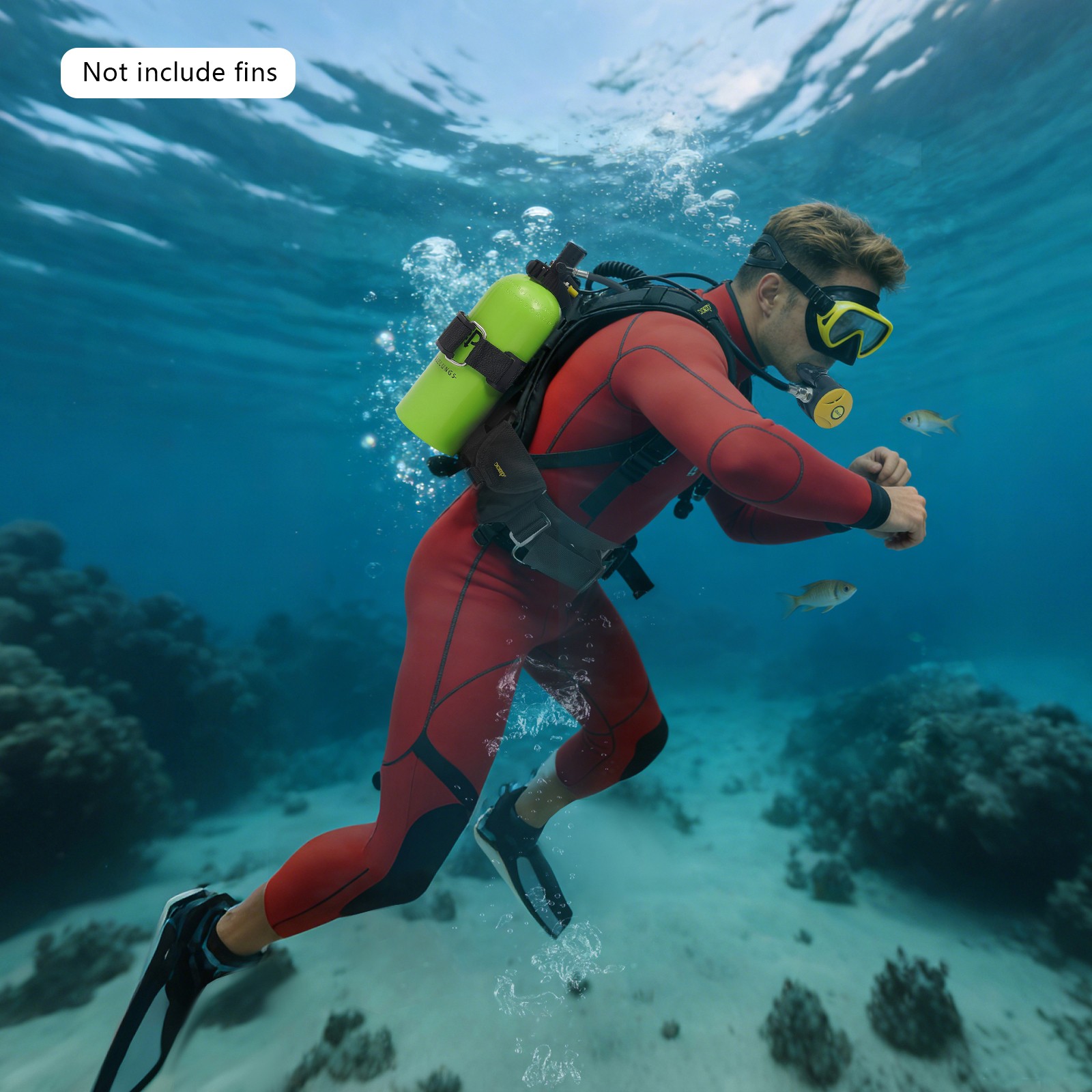 For Underwater Recreation Diving Scuba Tank Kit 3L Scuba Tank Diving Equipment