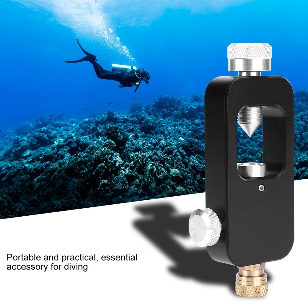 N- Aluminium Alloy Scuba Tank Refill Adapter For Oxygen Cylinder Diving