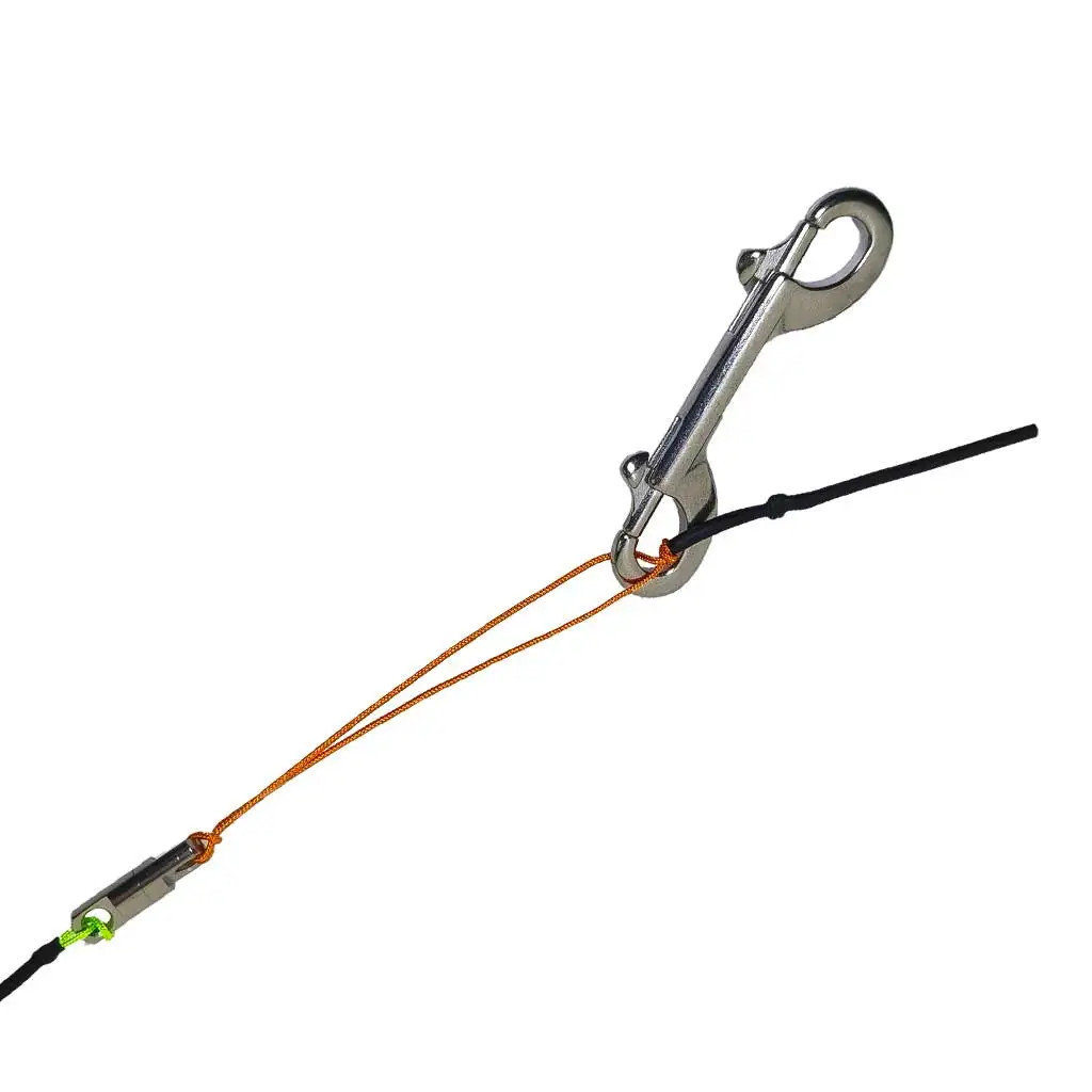 30M Aluminum Alloy Scuba Diving Spool Finger Reel with Double Ended Hook
