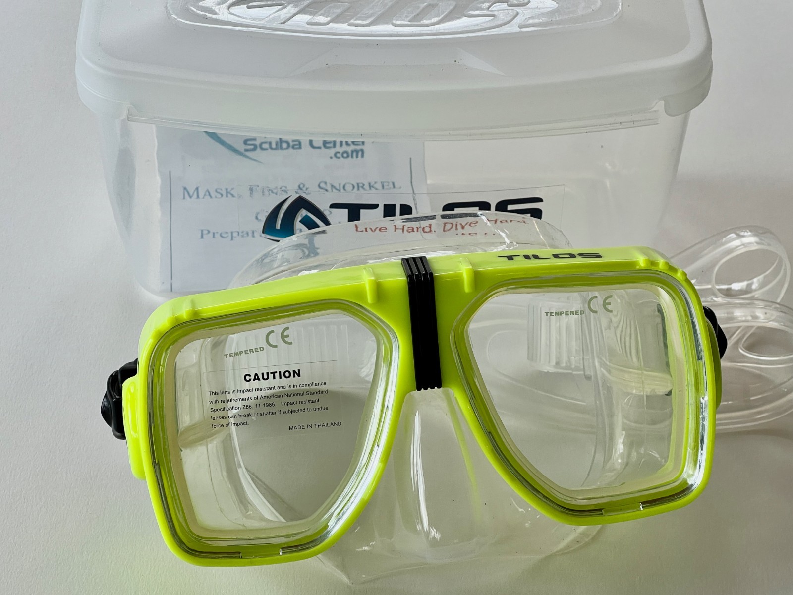 Dive Snorkel Mask With Case New