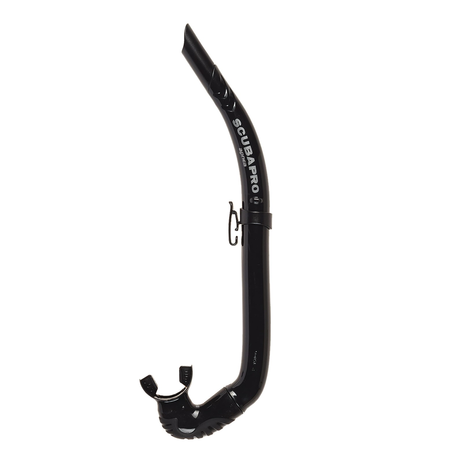 SCUBAPRO Apnea Snorkel for Freediving, Foldable J-Tube Design One Size, Black
