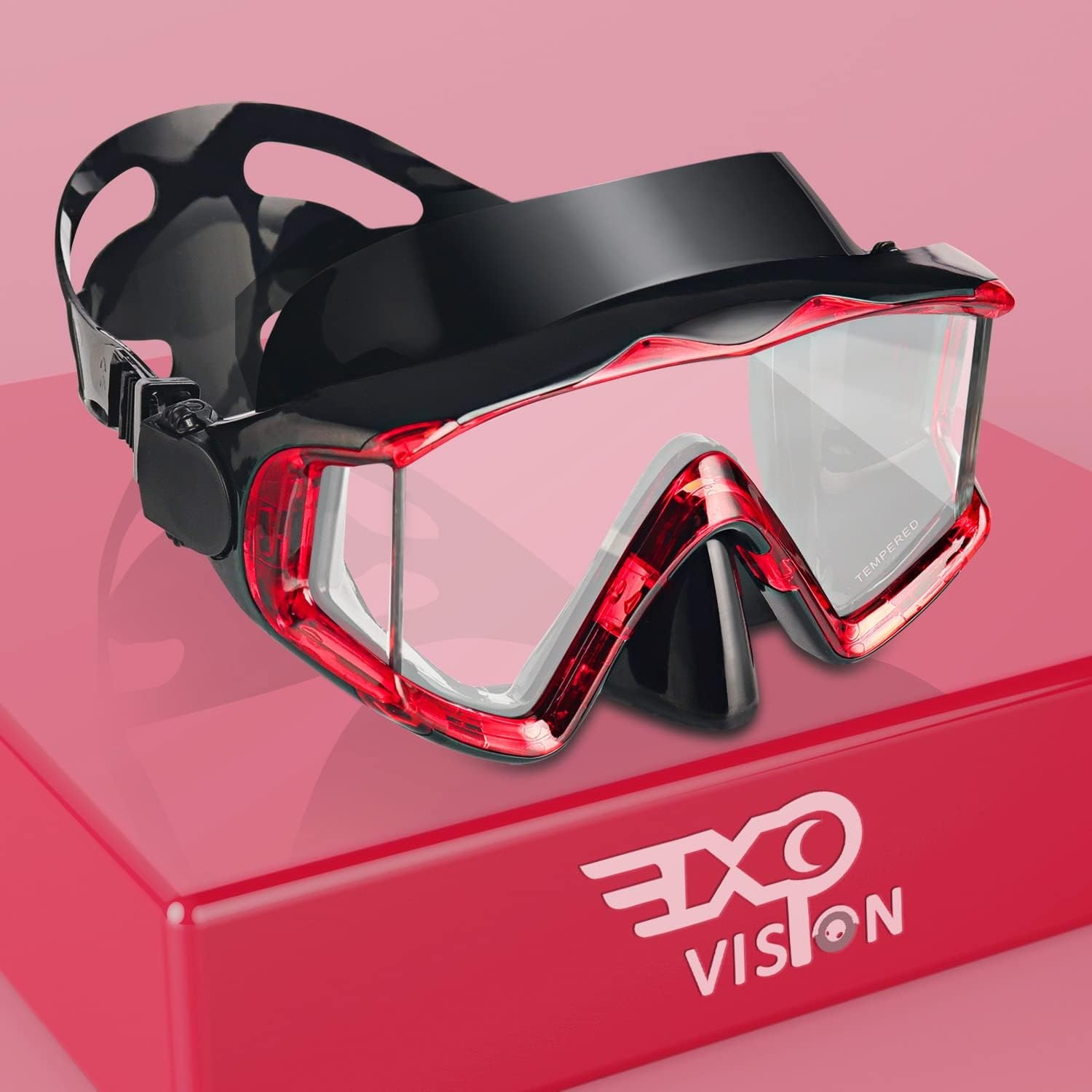 Pano 3 Panoramic Scuba Diving Mask, Tempered Glass Snorkeling Dive Mask