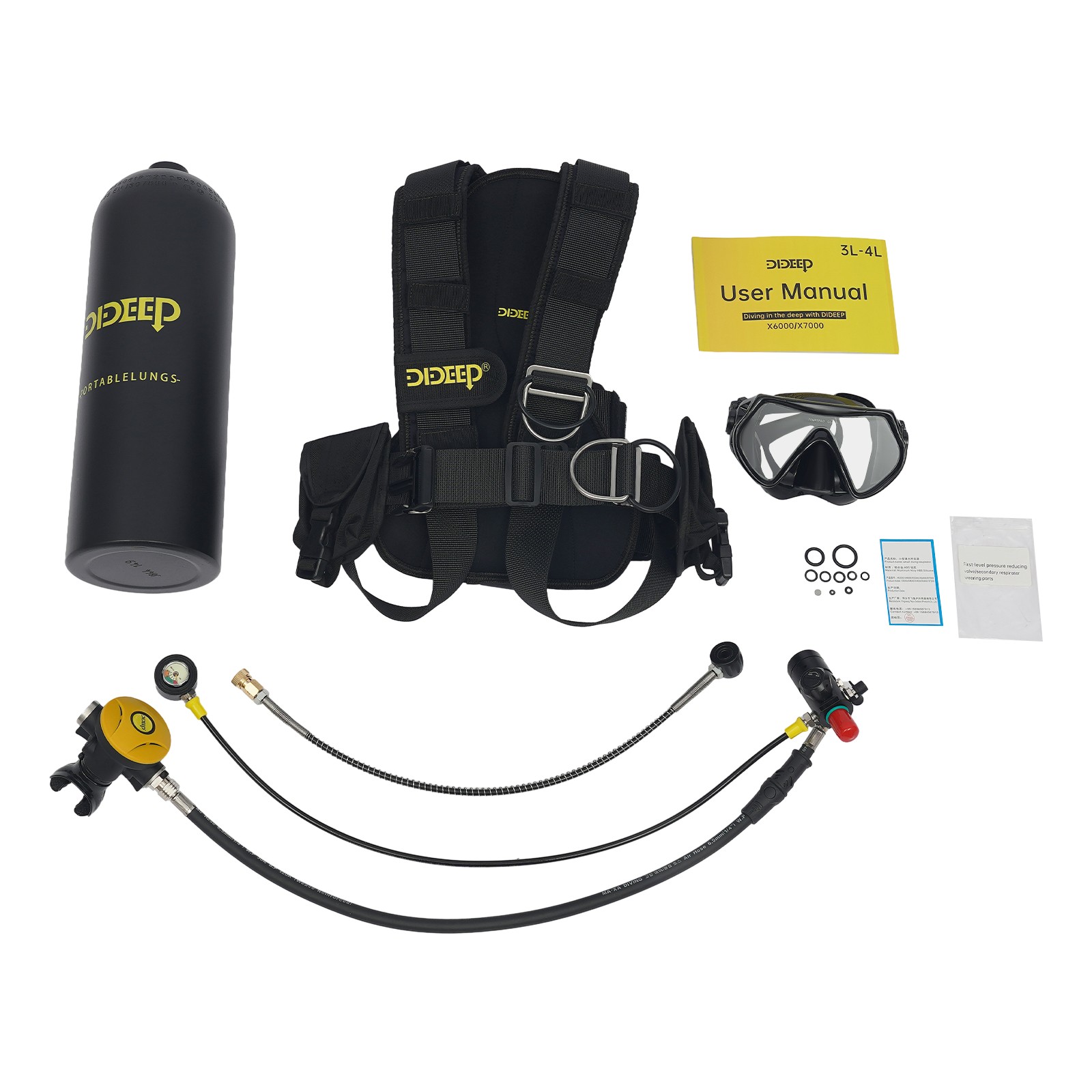 Scuba Tank For Underwater Recreation 4l Diving Scuba Tank Diving Equipment