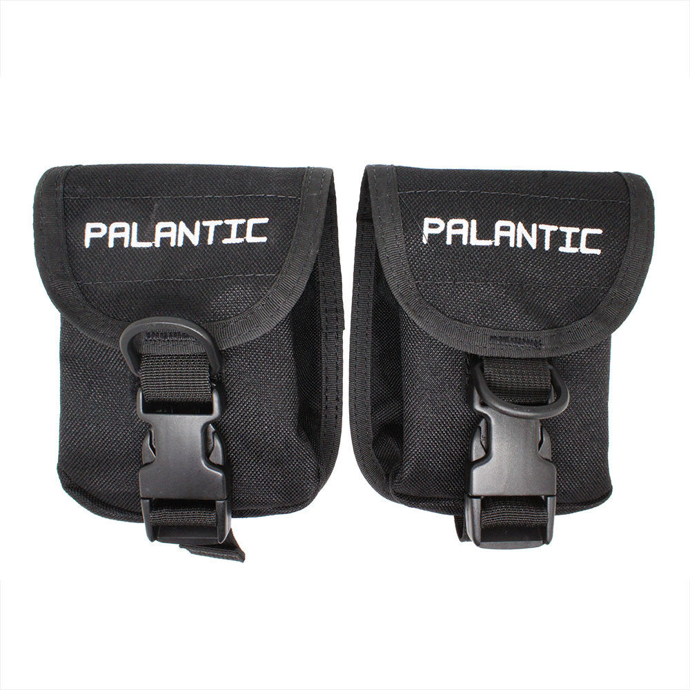 Scuba Diving Palantic Trim Counter Weight Pocket Pouch with QR Buckles, Pair,