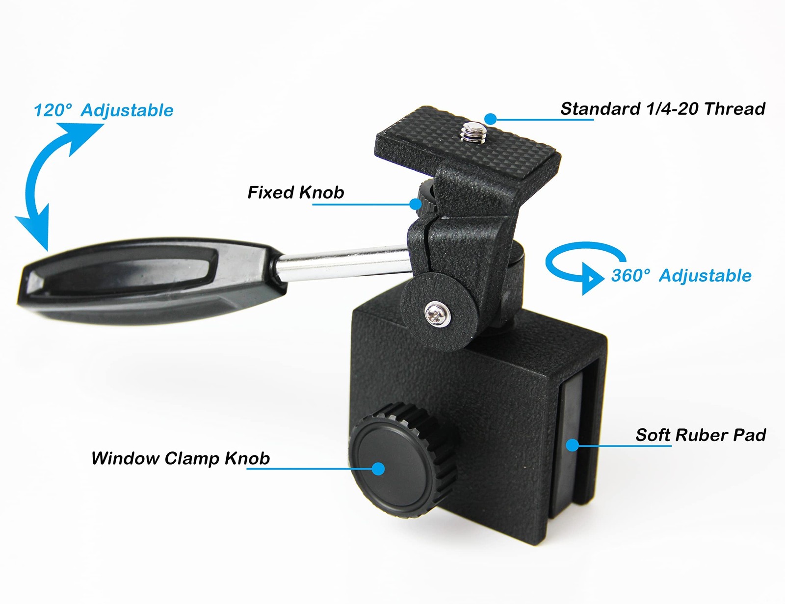 Car Window Mount for Spotting Scope Adjustable Vehicle Type 2