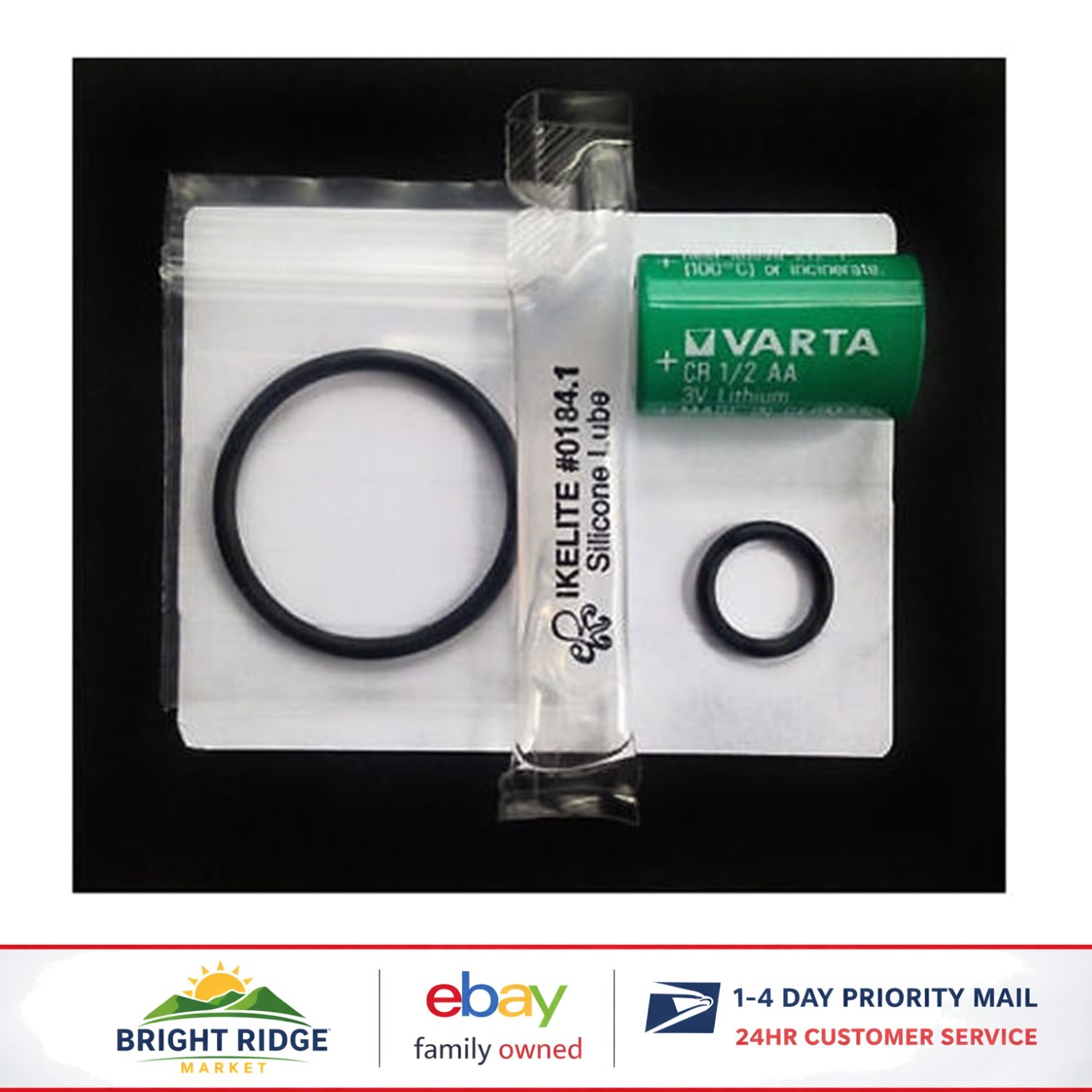 Dive Computer Battery Kit with 3V Lithium Battery and O-Rings for Transmitters