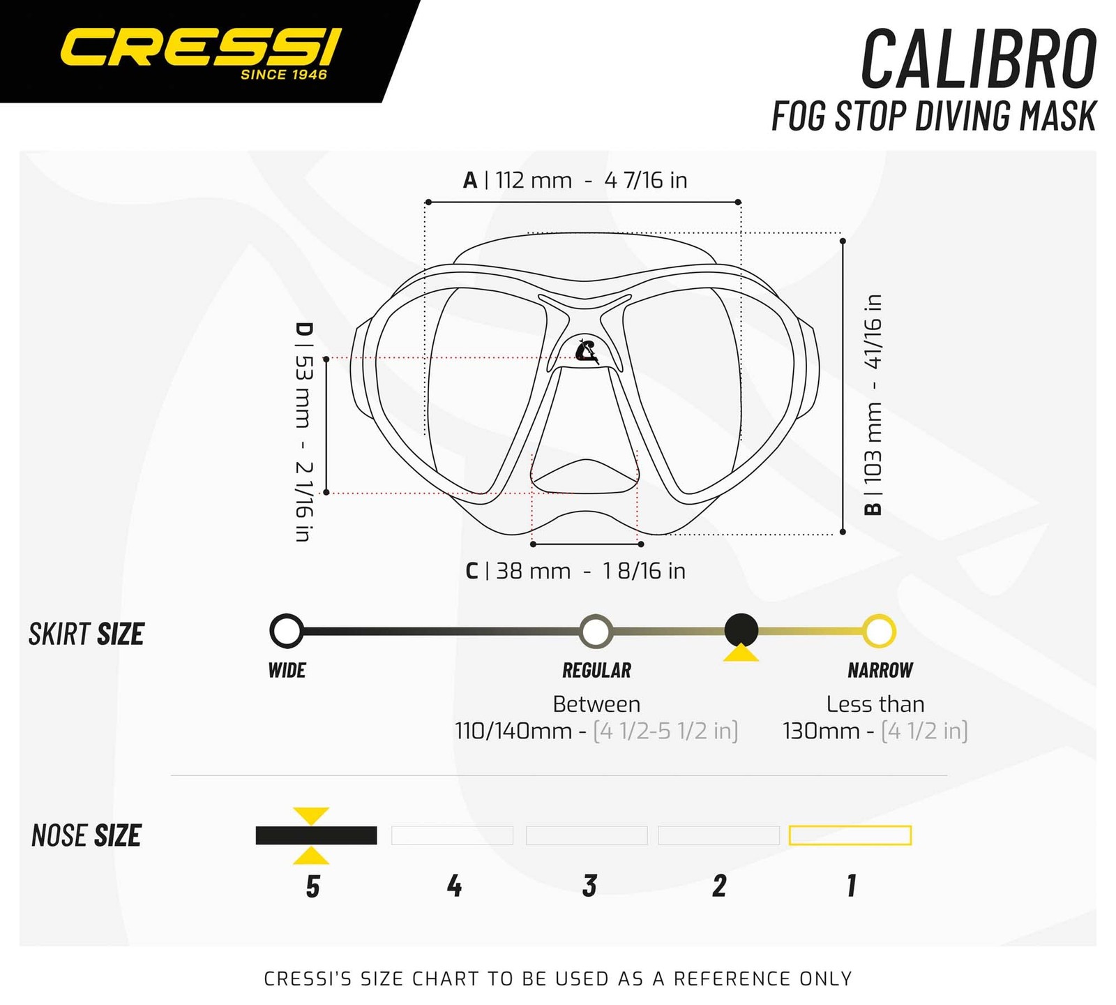 Cressi Calibro Blue/Black One Size