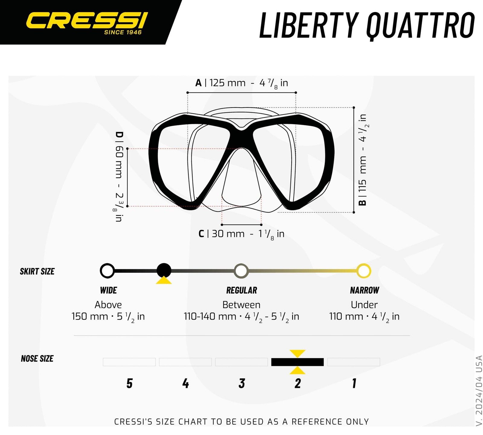 Cressi Liberty Quattro, Black/black/black