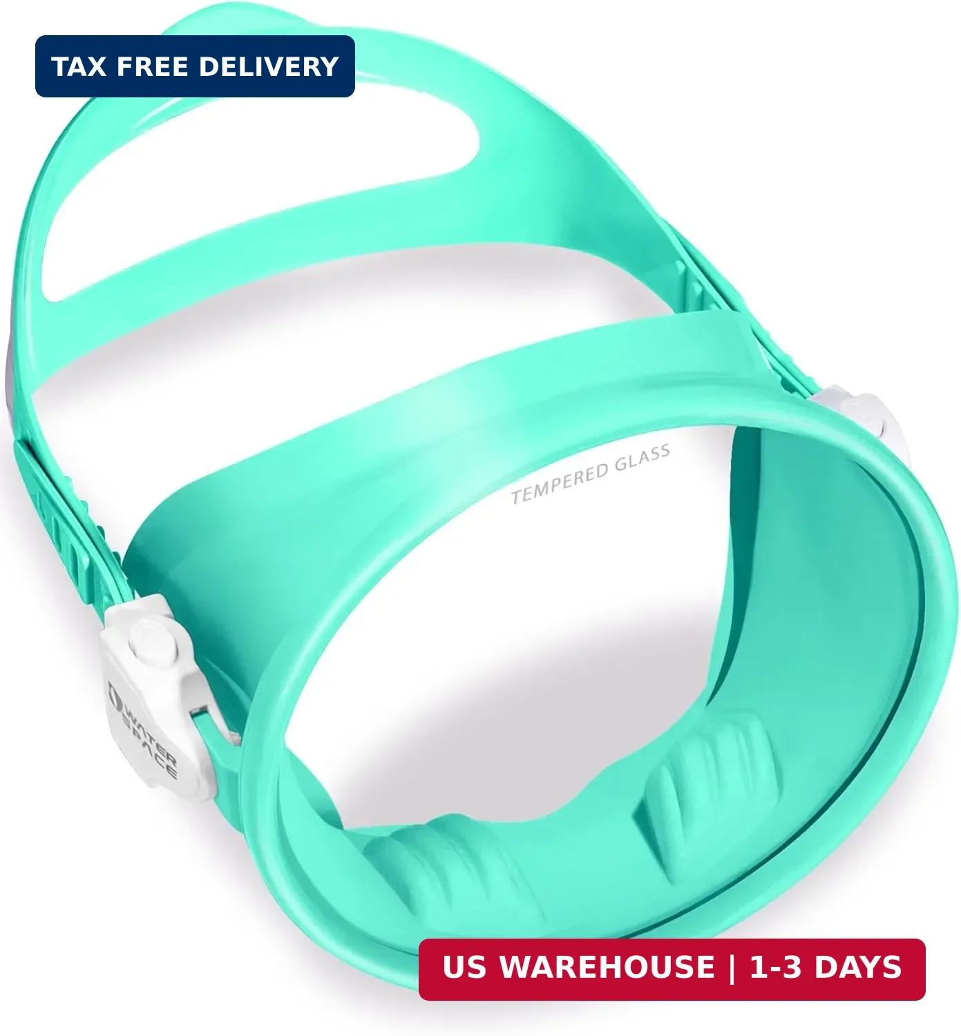 Water Space Wipe Anti Fog Oval Diving Mask for Adults Youth Over16, HD Tempered
