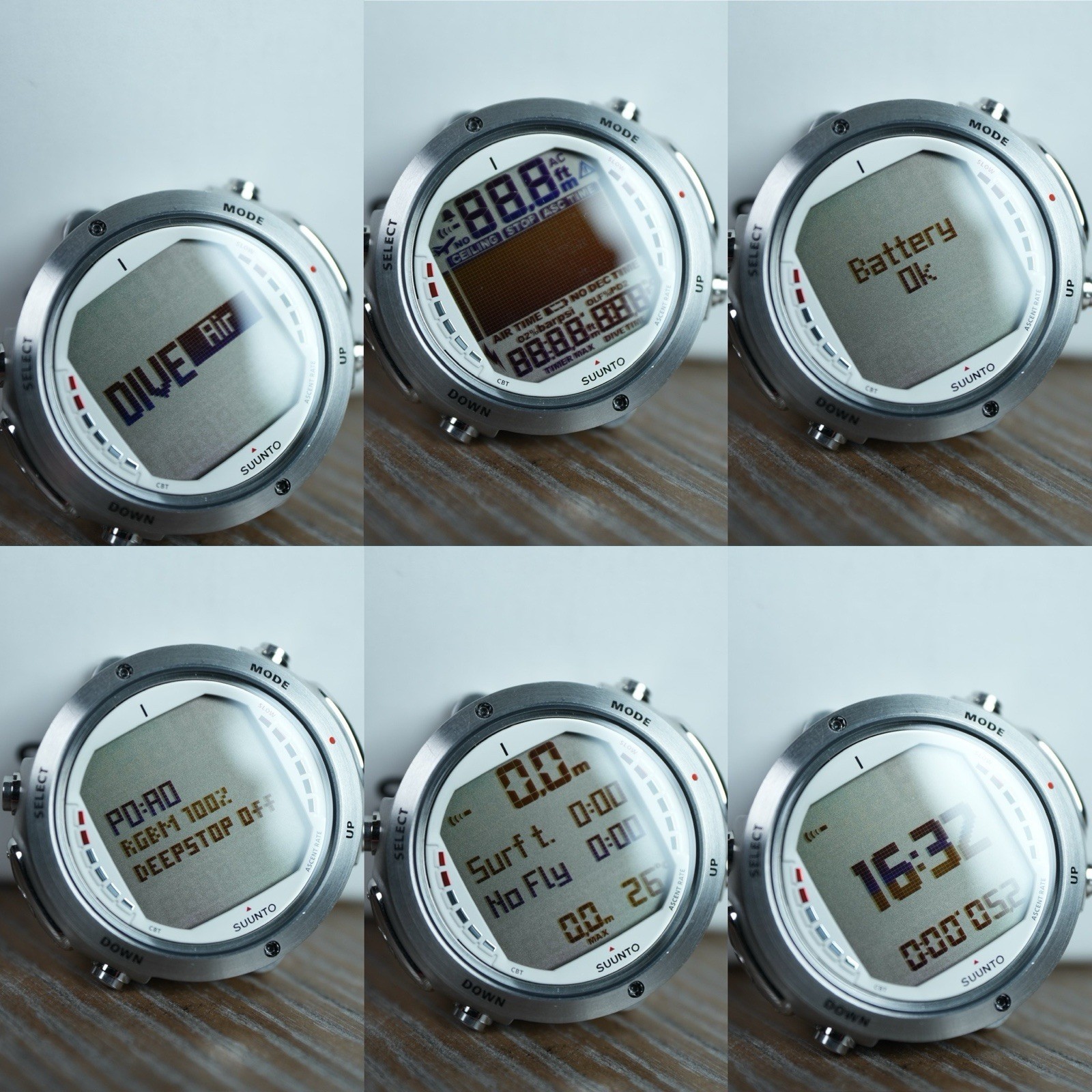 SUUNTO D6 Wrist Diving Computer Digital Compass Watch + Box & New Battery