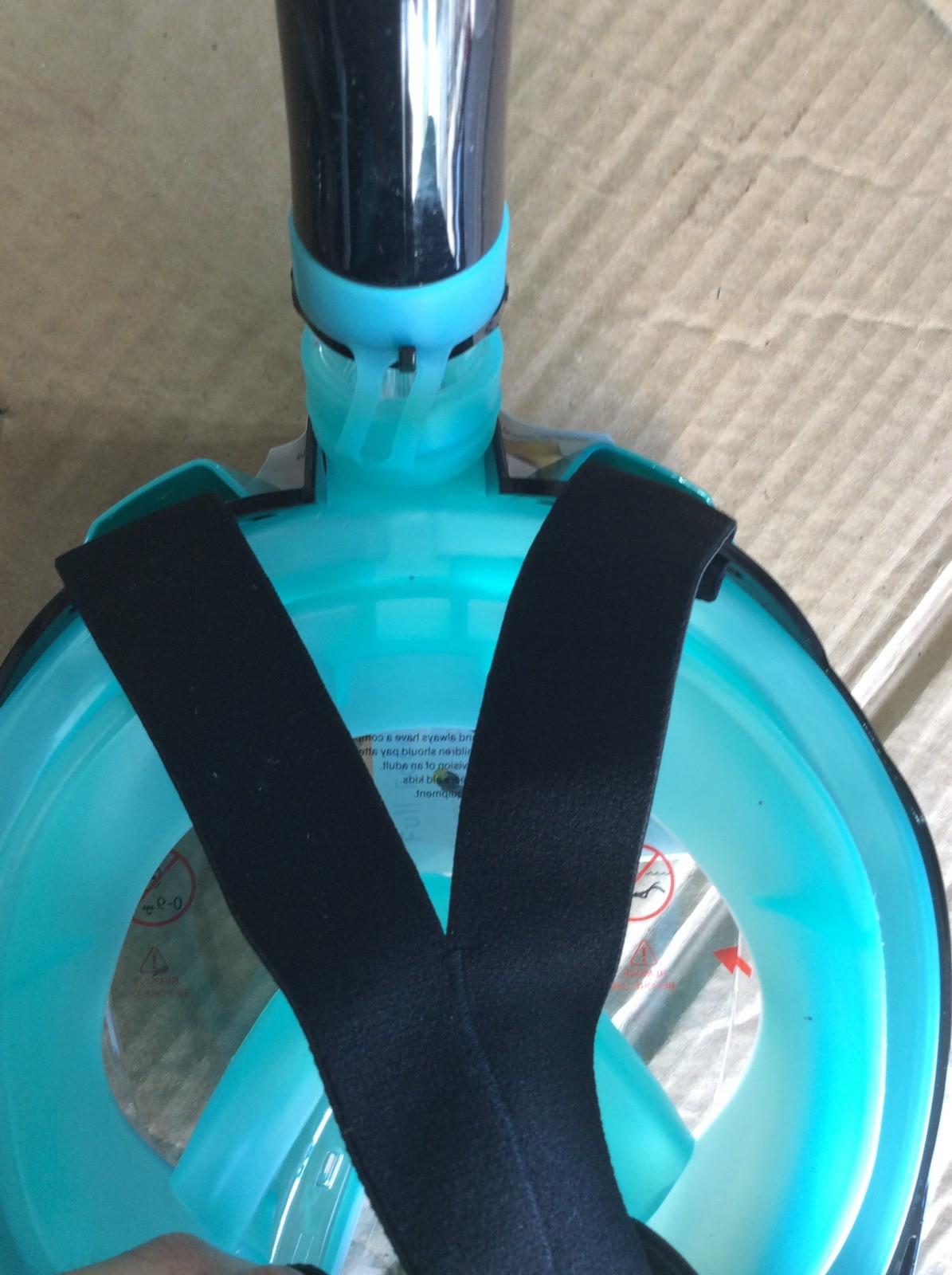 Full Face Snorkel Diving Mask – Blue Anti-Fog Swim Gear w/ Accessories & Bag
