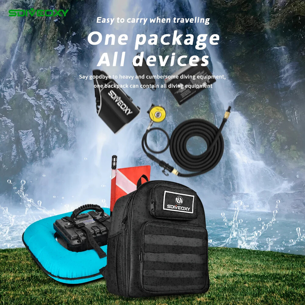 Portable Electric Scuba Diving Ventilator Artificial Gill Equipment Diving Tanks