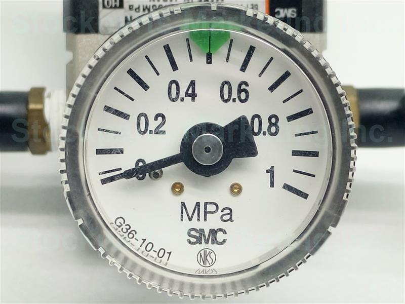 SMC AR2000-01BG-N AR200001BGN 0.05-0.85MPa Regulator w/ Gauge 30 Days Warranty