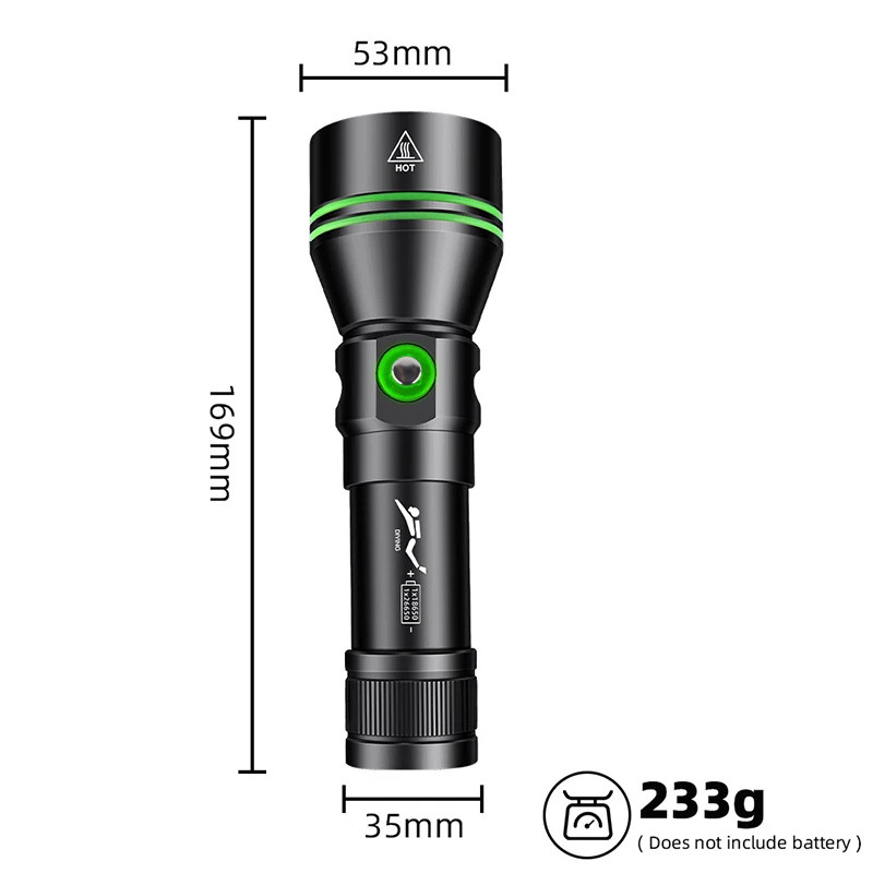 Dive Lights Scuba P70 LED Diving Flashlight Underwater Lights Diving Torch