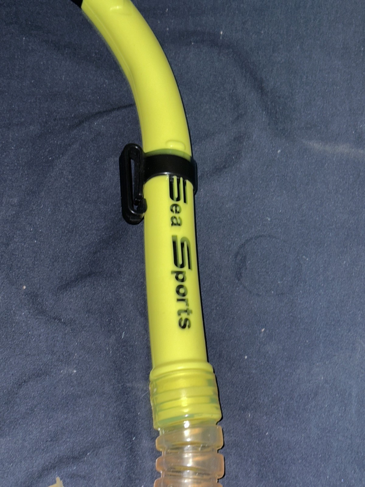 SEA SPORTS DIVING SNORKEL BLACK & YELLOW 17.5 INCH