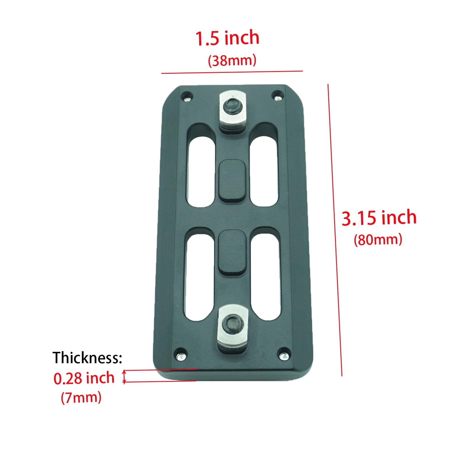 LYHgogo AR MLOK Arca Rail Tripod Ball Head Mount Adapter – Bog Black