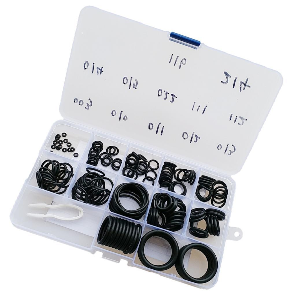Set of 170 Rubber Scuba Diving O-Ring Kit Technical Used Hoses BCD Regulator