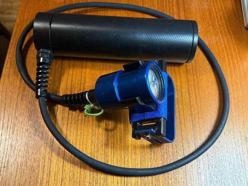 Underwater Light Dude UWLD LD-40 canister light with side gland