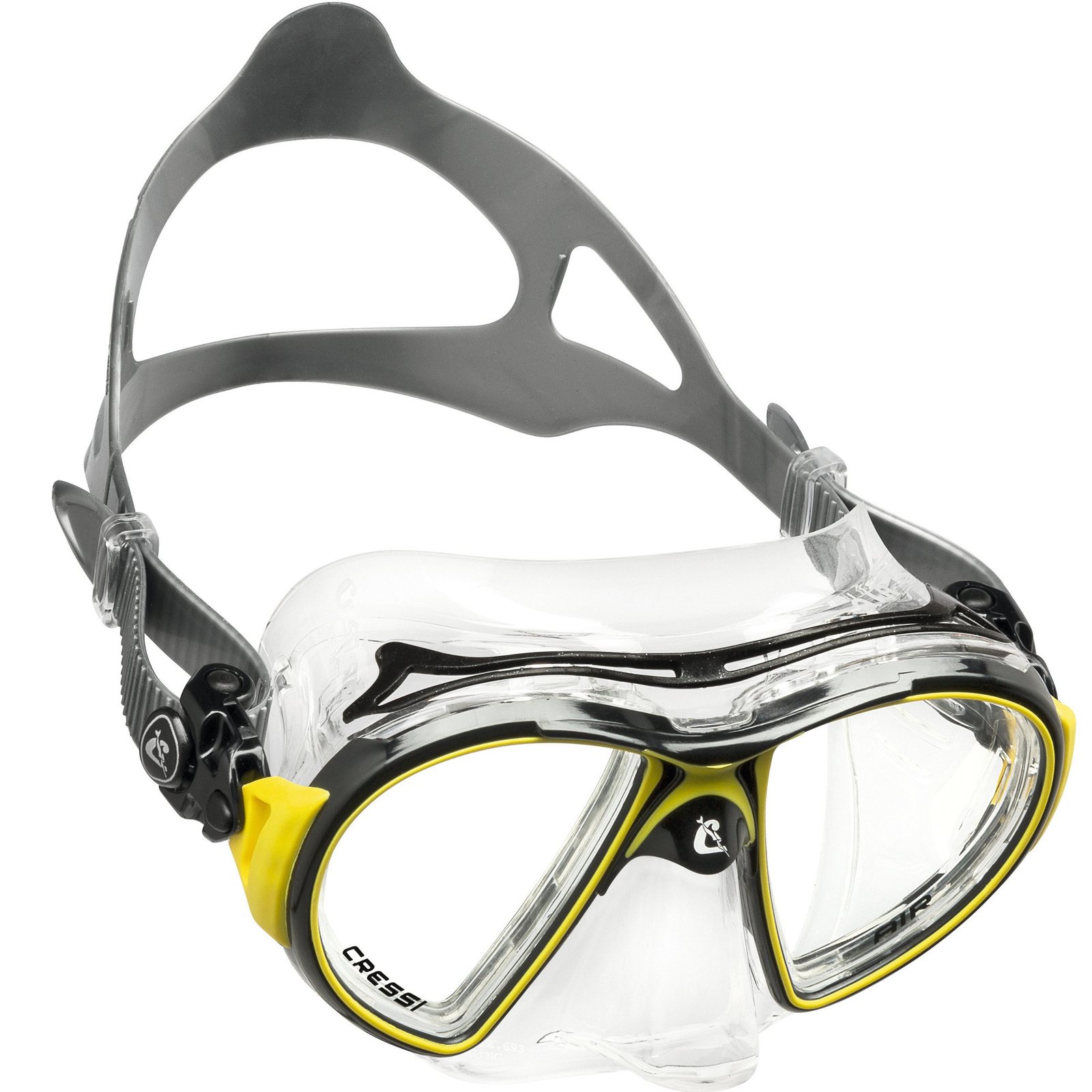 Open Box Cressi Air Scuba Mask-Black / Yellow
